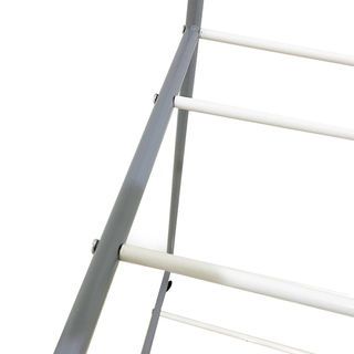 SAKU ราวตากผ้าเหล็กเคลือบ A-STC03 85×45×175ซม. สีเทา/ขาว
