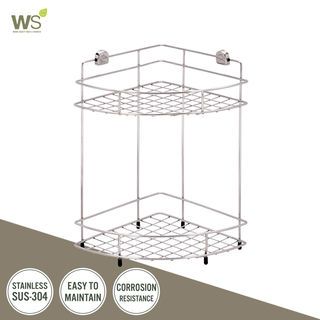 ชั้นวางของเข้ามุม  2 ชั้น WR-5202 สแตนเลส