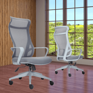 SMITH เก้าอี้สำนักงาน HIGH BACK รุ่น GOHAN -05 ขนาด 61x64x115-124 ซม. สีเทา