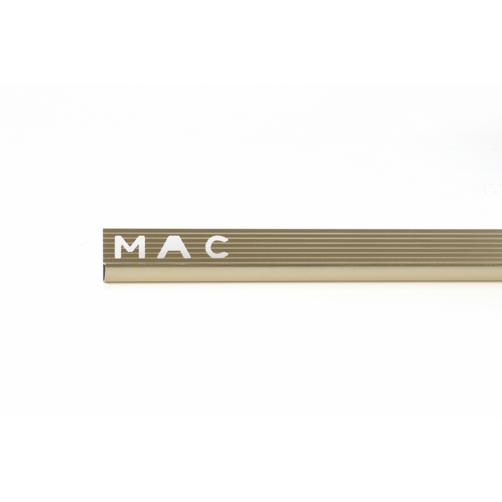 คิ้วอลูมิเนียมแบบโค้ง 8 มม. ยาว 2 เมตร. รุ่น NC- DAT003 champagne MAC