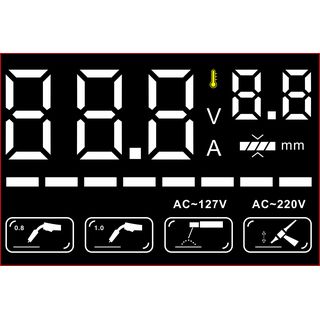 HESSEY ตู้เชื่อม 3ระบบ INVERTER-MIG/MMA/Lift TIG 120แอมป์ (LED) รุ่น MIG-120