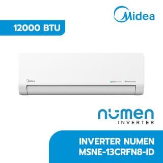 MIDEA เครื่องปรับอากาศ Inverter Numen ขนาด 12000 BTU รุ่น MSNE-13CRFN8-ID สีขาว 