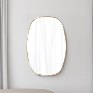 Nice ชุดกระจกอะลูมิเนียม รุ่น ไวโอเล็ต-โกลว ขนาด 50x75 ซม. สีทอง