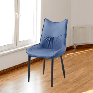 (1/2)PULITO  เก้าอี้รับประทานอาหาร รุ่่น DESTA-BU ขนาด 55x50x89 ซม. สีน้ำเงินเข้ม