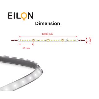 EILON ไฟเส้น Strip Light LED 24V 120W Daylight รุ่น TP-LV24DL10M ยาว 10 เมตร