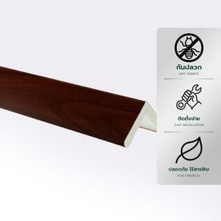 GREAT WOOD ไม้บัวครอบมุม PVC  FCN-0301B (MI01) 30x30x9x2700มม. สีวอลนัท