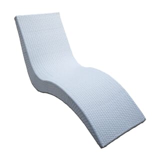 SUMMER SET เตียงริมสระหวายเทียม รุ่น สมุย ขนาด 65x180x80ซม.สีขาว