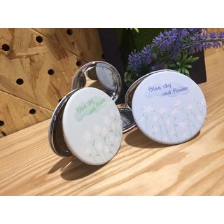 USUPSO กระจกพกพาทรงกลม Qingmo series ขนาด 7x7x1 (#BD)