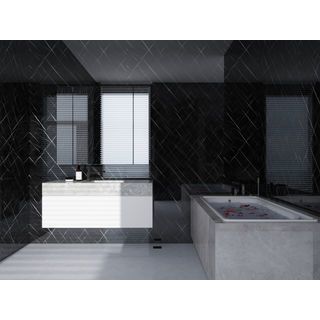 GREAT WOOD บอร์ด SPC ลายหินอ่อนเคลือบ UV รุ่น JF122025-UV-KL8231-2 ขนาด 1220x2440x2.5mm สีดำ