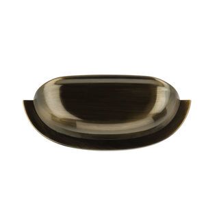 HAFELE มือจับเฟอร์นิเจอร์ซิงค์อัลลอยด์ 481.21.286 ขนาด 87x37 มม.  สีทองเหลืองรมดำ