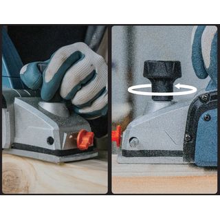 SENIX กบไสไม้ไฟฟ้า 3 นิ้ว 600W รุ่น PPE6.0-M-EU สีน้ำเงิน - ดำ