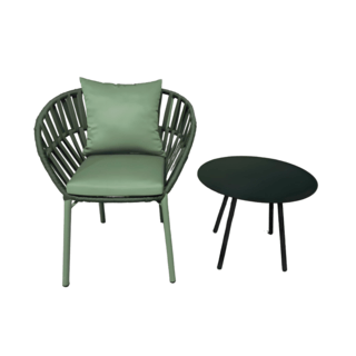 SUMMER SETเก้าอี้ outdoor อลูมิเนียม Samed ขนาด 57x59x76 ซม. สีเขียว
